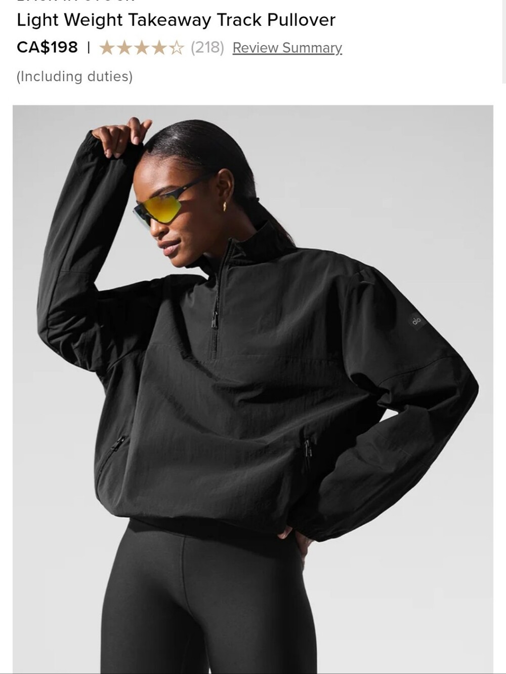 Cropped Alo Windbreaker